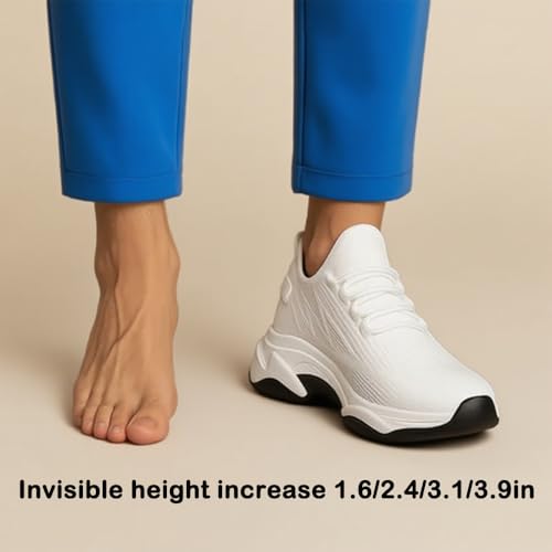 Tallure Sneakers, Invisible Orthopedic Height Increase Shoes, 4 Lift Options, Non-Slip for Running Hiking 6