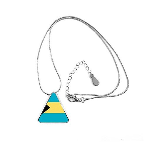 Collier drapeau Bahamas motif pays symbole amérique du nord