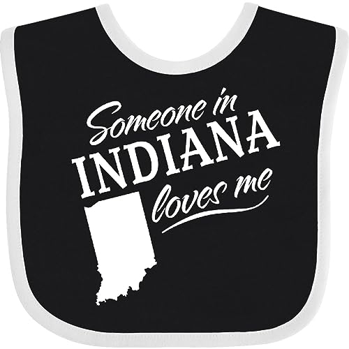 inktastic Someone in Indiana Loves Me Baby Bib