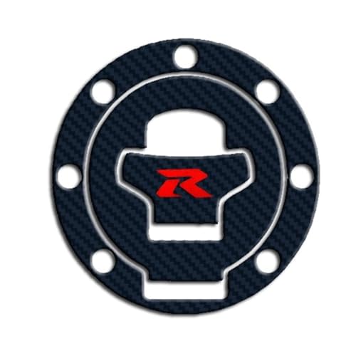 Protection bouchon réservoir moto GSXR 1000 750 autocollant haut de gamme finition carbone