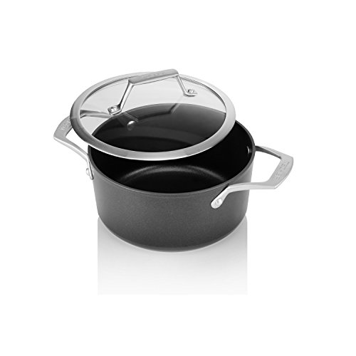 Techef - Onyx Collection - 2.8-Quart Soup Pot With Glass Lid, Coated With New Teflon Platinum Non-Stick Coating (Pfoa Free) #TOP1