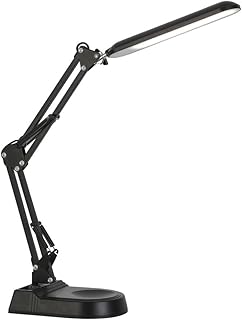 BEL AIR HOME - Candeeiro Flexo Led de 10 W de mesa articulada Bridge - 3 temperaturas de luz 3000-4000-6000K (preto)