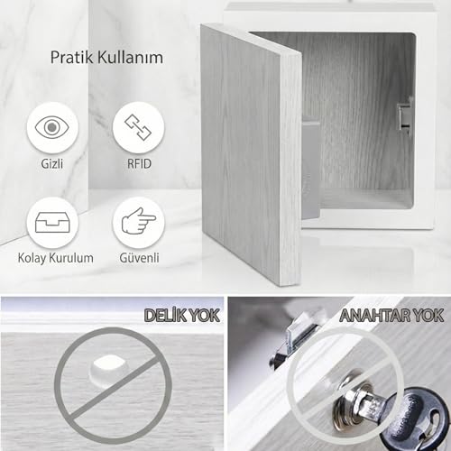 Bilgisanet 13.56 MHz RFID Elektronik Dolap Ve Çekmece Kilidi – MIFARE Kart & Etiket Destekli, Anahtarsız Dolap Güvenliği