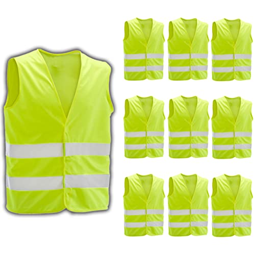 High Visibility Safety Vests Pack Neon Safety Vest Mesh Safety Vest Men Reflective Vest Reflective Safety Vest Women Safety Vest Green Yellow Safety Vest High Visibility Vest Safety Traffic Vest #TOP6