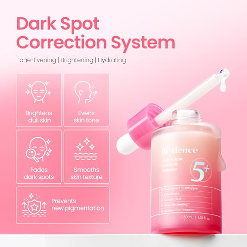 redence [Redence] Dark Spot Corrector Serum with 5% Niacinamide & Vitamin C | Tone & Spot Ampoule for Uneven Tone & Hydration | Korean Daily Skincare for All Skin Types | 30ml / 1 fl oz