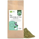Alpi Nature Malva Tisana BIO 400g, Foglie di Malva bio Essiccate e Tagliate, Tè Sfuso per Infusi