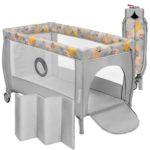 Lionelo Stefi Plus Reisebett bis 15 kg Babybett Kinderreisebett mit...