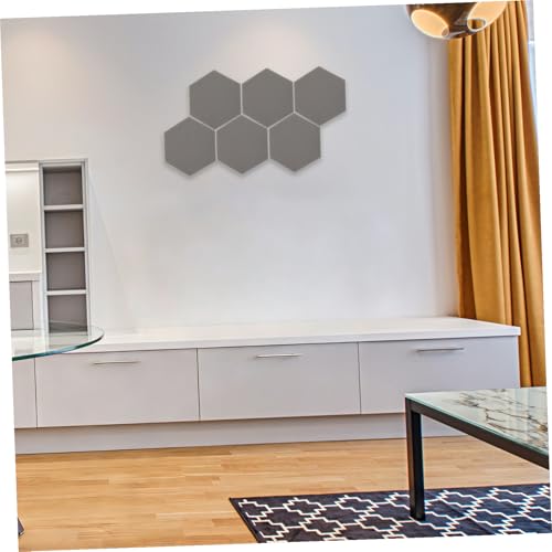 Paneles acústicos hexagonales HANABASS 6 piezas, alta densidad, tratamiento acústico para oficina en casa, resistente al fuego, absorbentes de sonido para habitaciones miniatura 4