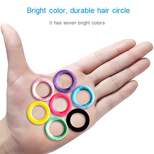 image for APPMOO 200 PCS Seamless Hair Ties for Girls Kids, High Elastic Hair Ba
