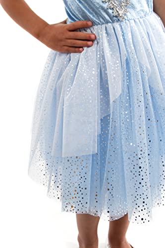 Little Adventures Cinderella Princess Party Dress - Machine Washable Child Pretend Play Costume Outfit With No Glitter (Small Age 1-3) #TOP5