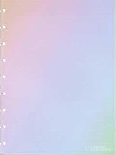Refil de Folhas Para Caderno Inteligente, Médio, Rainbow, 190x255mm, 120 Gramas, 30 Folhas, Multicor