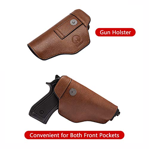 Bolso Hobo para mujer de piel sintética con holster desmontable miniatura 6
