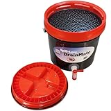Spill-Less DrainMate™ 14 Quart Oil Drain Container, Sealed Lid for Easy Transport, Spigot for Precise Fluid Transfer, Made in USA