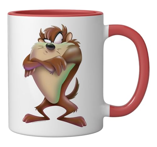 Taza cerámica Looney Tunes Tazmanian Devil rojo blanco miniatura 2