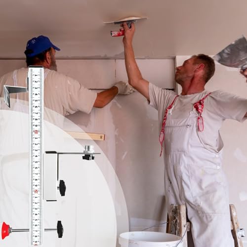 Support Niveau Mur Réglable avec Échelle pour Travaux de Menuiserie et Plomberie - 4
