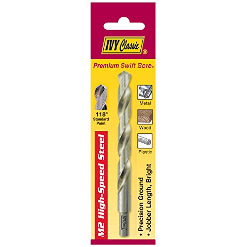 Ivy Classic 01131 31/64-Inch M2 High Speed Steel Drill Bit, 118-Degree Point, Reduced Shank, 1/Card #TOP4