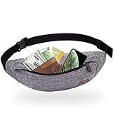 Angemessenes Räumliches - Die Bauchtasche hat großen Stauraum. Gürteltasche mit 2 Fächer kann all Ihre Sachen wie Handy, Geldbeutel, Papiertuch.