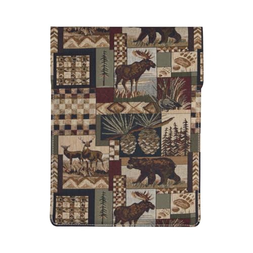 Housse ordinateur portable 13 pouces antichoc et fine en cuir motif tropical