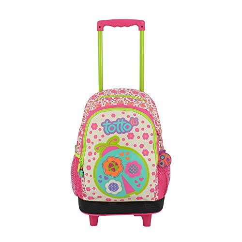 Totto MA03MKT002 1610V 8B3 Mochila Escolar con Ruedas  Poliya  Multicolor