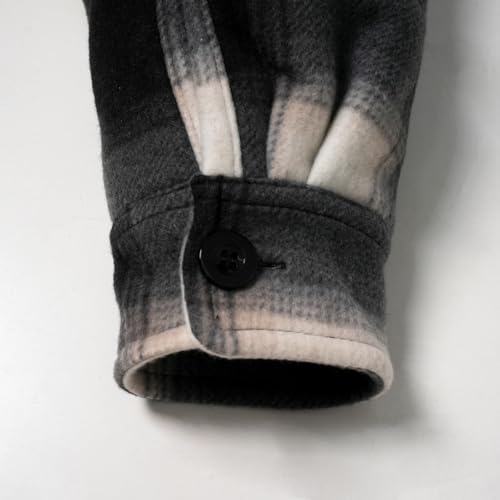 Image of Yasumond Mens Hoodies Fleece Jacket Plaid Flannel Heavy Sherpa Lined Hooded Zip Up Warm Winter Coats Big Tall