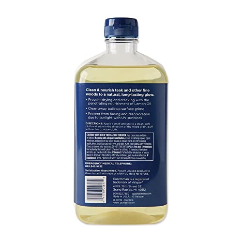 Guardsman Revitalizing Lemon Oil For Wood Furniture - 16 Oz- Uv Protection, Cleans, Restores And Protects - 461700 #TOP1