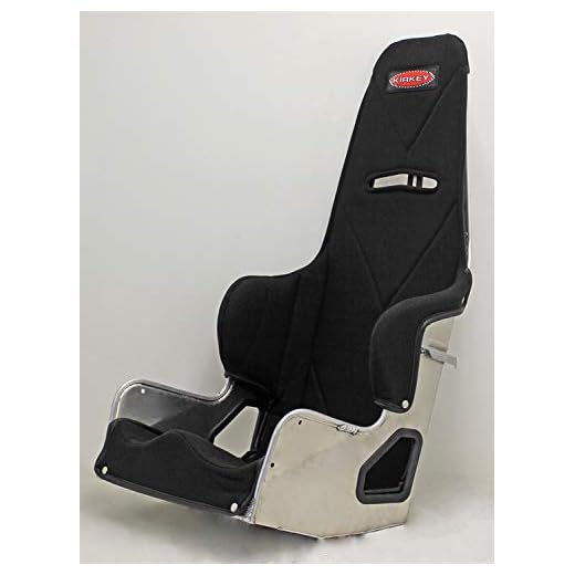 NEW KIRKEY 38 SERIES STANDARD ALUMINUM RACING SEAT WITH BLACK COVER, 10 OR 20 DEGREE LAYBACK,IMCA,STREET STOCKS,GRAND NATIONALS,PURE & FACTORY STOCKS,LATE & LIMITED MODELS,MINI-MODS,DWARF,18.5" WIDTH