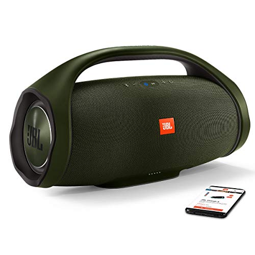 Caixa Bluetooth, impressionante reprodução de graves, 60W, bateria recarregável, Preta, Verde JBLBOO