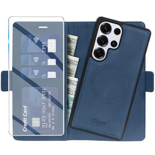 Housse Samsung S24 Ultra Giyer en cuir premium avec support magnétique