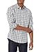 Produktbild Amazon Essentials Men's Regular-Fit Long-Sleeve Plaid Shirt, grey/black plaid, Large