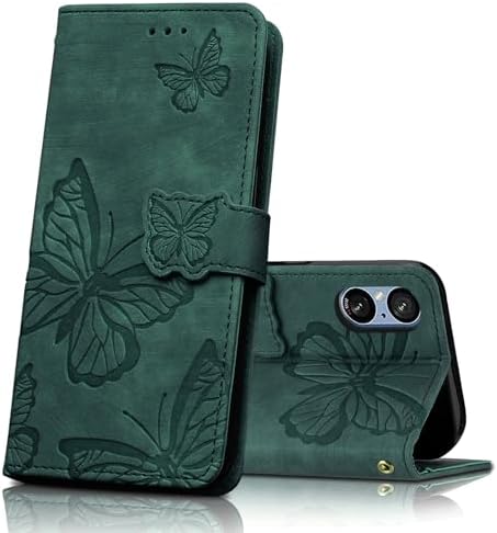 CXTcase Etui na telefon komórkowy Samsung Galaxy A54 5G, etui ochronne z klapką do Samsung Galaxy A54 5G, skóra poliuretanowa, magnetyczne motyle, skórzane etui do Samsung Galaxy A54 5G, czarne
