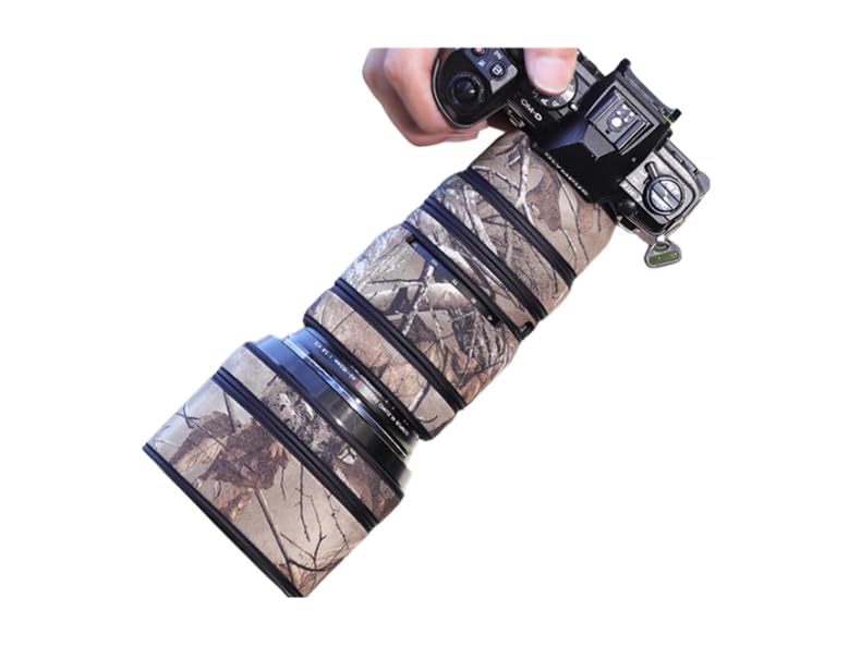 Housse De Protection Camouflage Pour Objectif Canon RF 800mm F11 – Imperméable Et Anti-chocs – 7 Sections