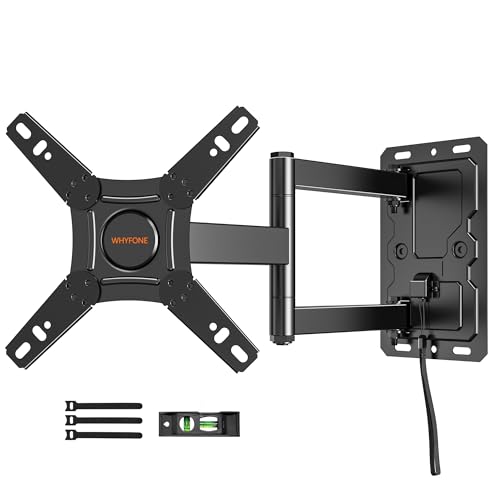 Support mural TV avec verrouillage haute sécurité en acier noir pour van