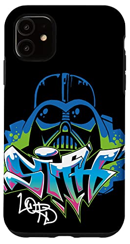 Coque iPhone 11 Star Wars Dark Vador - Protection de smartphone style graffiti sith lord