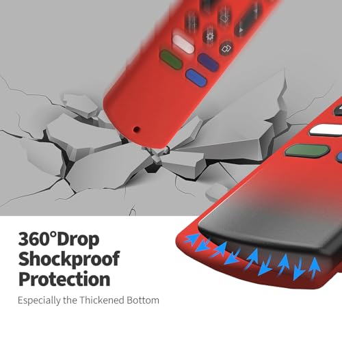 Hi Color Capa de silicone para controle remoto Fire TV Stick 4K Max Streaming Device lançado em 2023