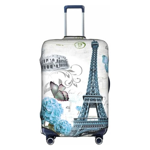 Housse de bagage de voyage lavable XL et protection de valise anti-rayures imprimé floral