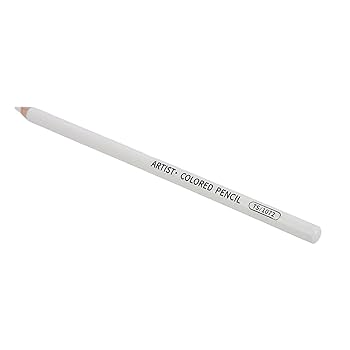 オリジナルの鉛筆画 Amazon | ホワイトチャコール鉛筆 3本 3.8mm リフィルホワイト