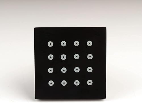 Miniatura 5 de DULABRAHE Ducha ajustable de 2 pulgadas para spa de latón cuadrado de masaje, rociador de cuerpo NPT de 12 pulgadas, acabado cromado negro cepillado