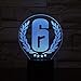 Produktbild Rainbow Six Siege 3D LED Nachtlicht Touch Sensor 7 Farben Ändern Kind Kinder Geschenk Fps Spieltisch Rainbow 6 Design Lampe