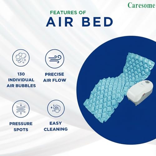Image of Air Mattress Therapy for Bed Sores Anti-Decubitus|Bubble Mattress| Anti-Bedsore Air Mattress with Compressor Inflatable Air Bed (Blue)