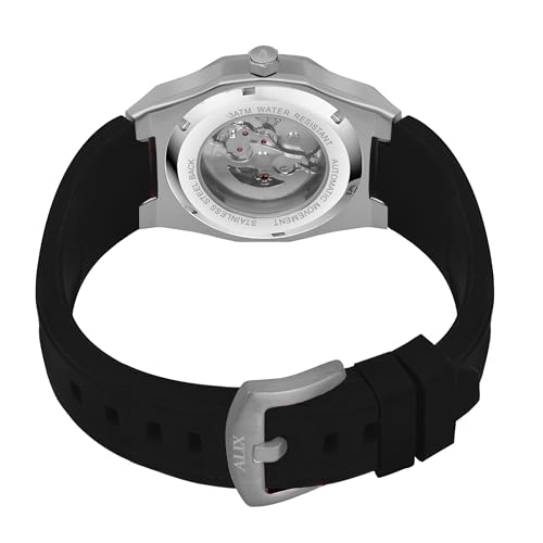 Image of ALIX Men's Mechanical Automatic Skeleton Self-Winding Water Resistant Analog Watch