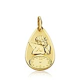 Este colgante permite personalización. Admite 2 líneas de texto: nombre + fecha. Introduce el texto para grabar en las opciones de “mensaje de regalo” o contacte con el vendedor. Una medalla personalizada es una joya única, un regalo para toda la vida.