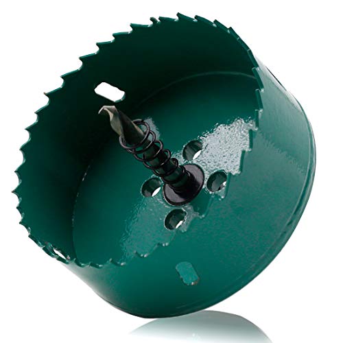 Image of 90mm /3.5 inch Hole Saw BI-Metal Heavy Duty Hole Cutter for Wood Cornhole Boards, Wood, Plastic, Drywall and Metal Sheet