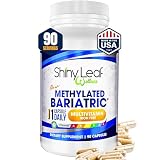 Shiny Leaf Methylated Bariatric Multivitamin Without Iron – Vitamins for Gastric Bypass & Sleeve, 1 Daily Capsule W Methylated Folate, B12, A, C, D, K & More. Vegetarian, Soy-Free, USA Made (90 Ct.)
