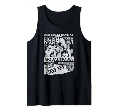 Camiseta de tirantes Star Wars Mos Eisley Cantina poster de concierto de algodon para hombre