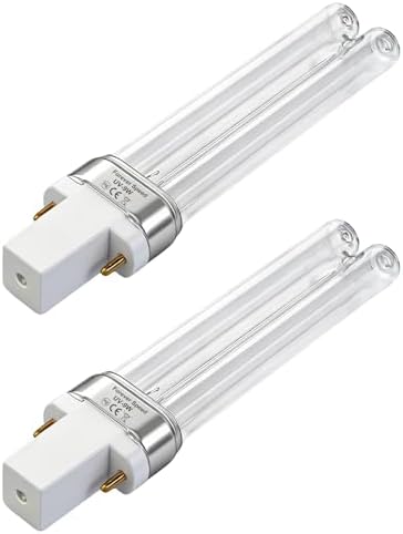Forever Speed UVC Ersatzlampe Ersatzröhre UV Leuchtmittel Röhre für UVC Gerät G23 9 Watt 2 Stück