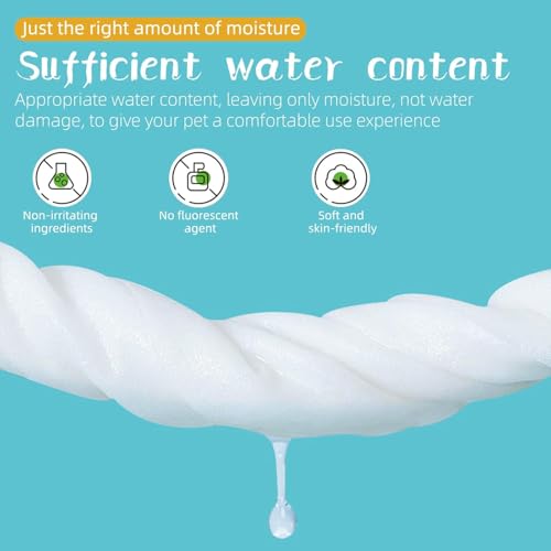 Image of Anti Bacterial Pet Wet Wipes for Dogs & Cats - Alcohol-Free, Fragrance-Free Cleaning & Grooming Wipes, Soft & Safe Daily Care (160 Wipes) (Pack of 2)