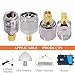 CNARIO SMA to N Adapter Kit, SMA to N Type Coax Cable Connectors, N Male/Female to SMA Female/Male Kit 4 Type Connectors for Wi-Fi Adapter SDR