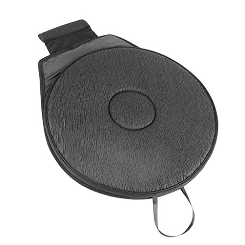 Bhuuno デパッド入り360ディースイベルシートに洗車可能なカバー付きチェアカー - 黒