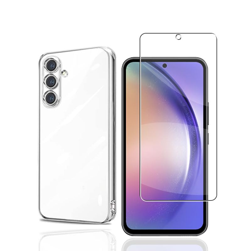 Amazon.co.jp: （1枚ガラスフィルム+ 1枚ケース ）対応Galaxy A54 5G