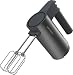 Grundig - HM 7140 Handmixer mit 500 Watt Motor - 4 Geschwindigkeitsstufen und Turbofunktion - Edelstahl-Rührstäbe und Knethaken - Ergonomisches Edelstahl-Gehäuse - Grau